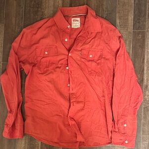 Levi's Vibrant Red Casual Shirt